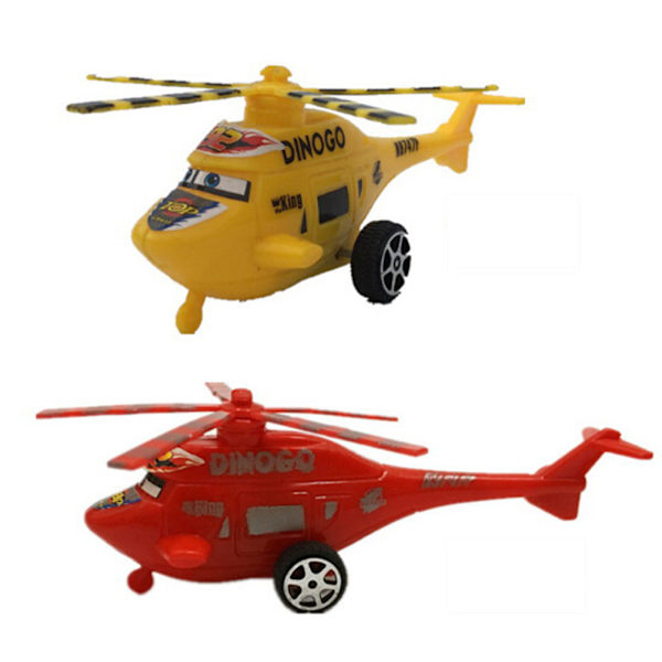Plast Air Bus Model Barn Barn Pull Line Helikopter Mini P