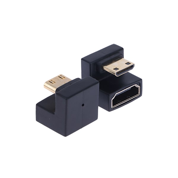 360 graders vinklad U-formad L-omvandlare Mini HD Hane till HDMI Ada A