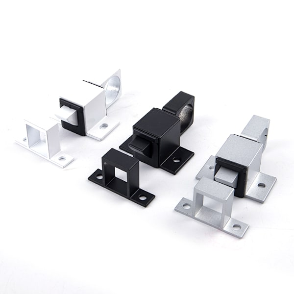Dörrbult Spärr Aluminiumlegering Säkerhet Automatisk fönsterport S White