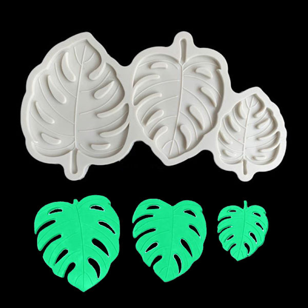 Fondant Form Mould Blad Monstera Blad Choklad Silicon