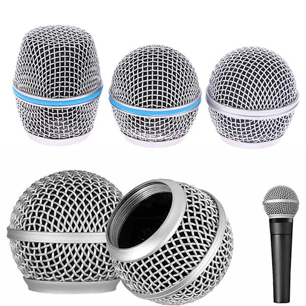 Mikrofonersättningshuvud Stål SM58 Mesh Handhållen mikrofon C