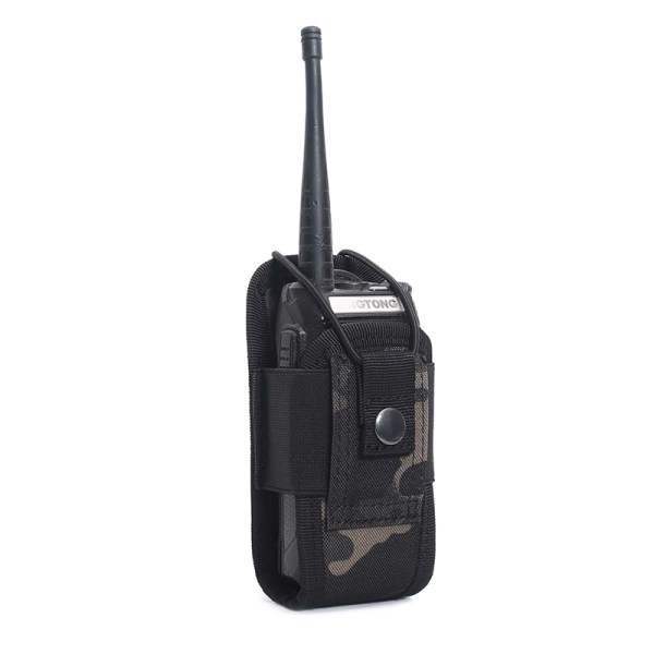 1000D Tactical Radio Walkie Talkie Pouch Midjeväska Hållare för H black camouflage