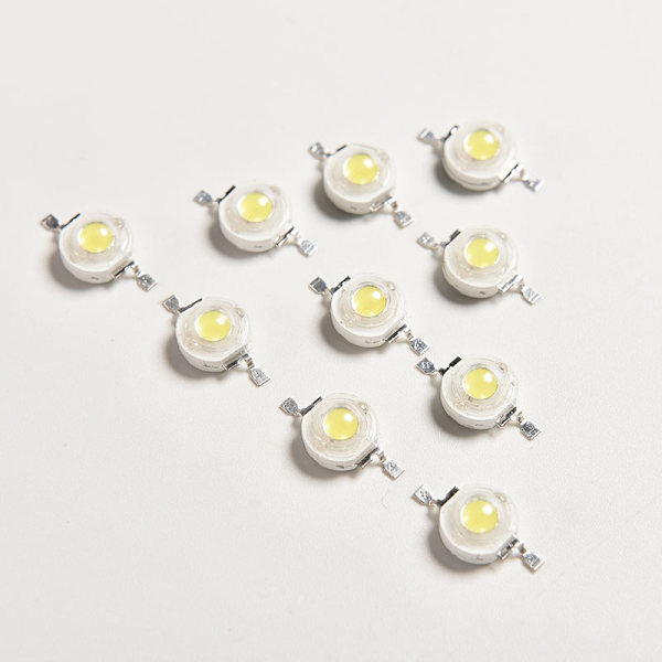 10 STK 1W Pure White SMD LED-pärlor