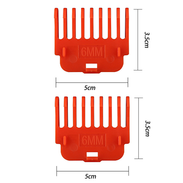 1Set T9 Hårklippare Guards Guide Kammar Trimmer ting Guider Sty 2Pcs Red