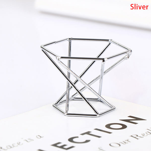 Display Stand Base För Crystal Ball Glas Globe Marbles Sphere Silver