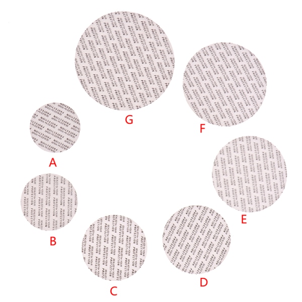 100 st självhäftande skumpressförsegling cap Liners kosmetisk flaska 60mm