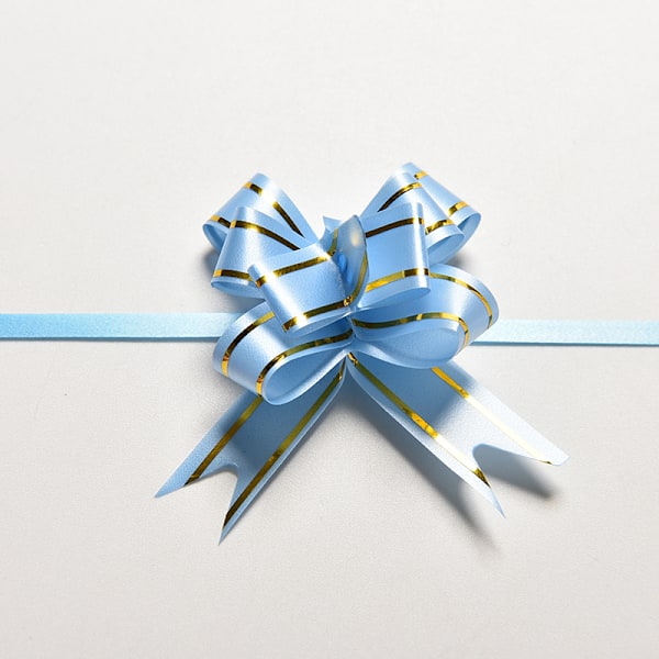 10 st Dekoration Party Bröllop Födelsedagspresent Blomma Bow Wrap Pu