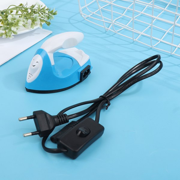 Mini Craft elektriskt strykjärn Bärbar Handy Heat Press DIY Blue EU Plug