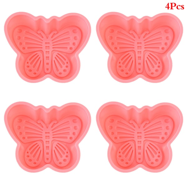 4 st Butterfly Form Form Cupcake Form Bakning form E Pink