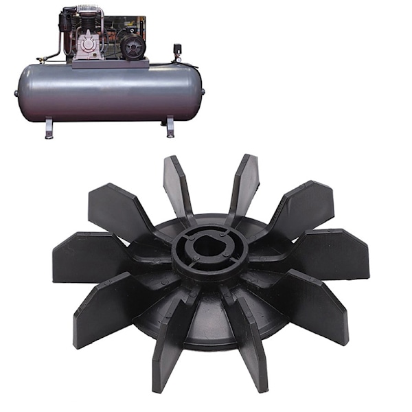 Luftkompressor fläktblad 14 mm/0,5" inre hål 10 impeller 135 mm White