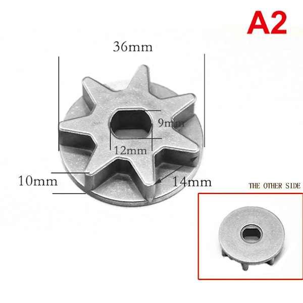 1st kedjehjul drivning Byt kedjehjul för 5016/6018 Gear El A2