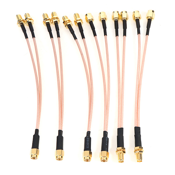 SMA till 2X SMA Hane Hona Y-typ Splitter Combiner Jumper Cable A