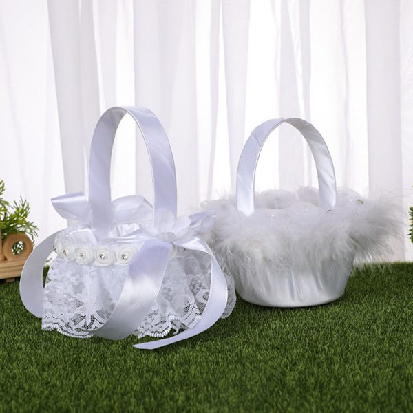 6 Style Vit Romantisk Bowknot Burlap Bröllopsceremoni Party Ro E