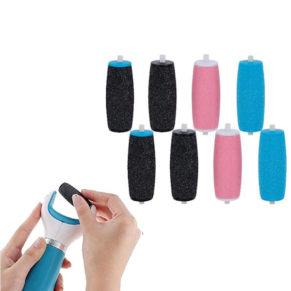 8st Grovt utbyte Refill Roller Head Elektrisk Pedikyr Fo