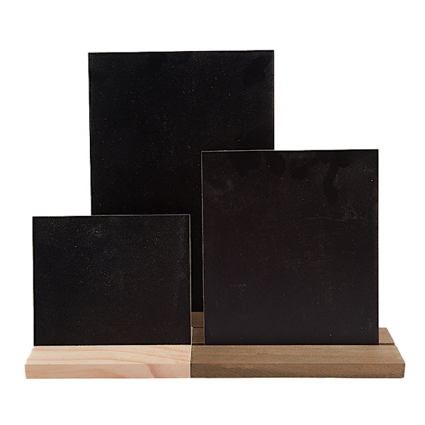 Anslagstavla Displayskylt Träbas Prislapp Svart Chalkboa 22.5*15.5CM