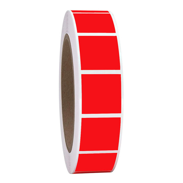 500st färgkodningsetiketter klistermärken Chroma etiketter klistermärken Själv Red