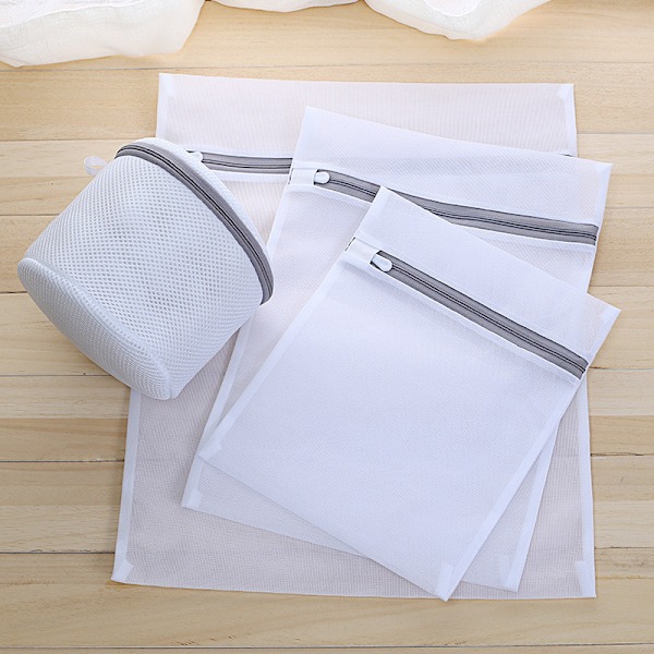 Mesh Tvättväskor Resekläder Förvaring Nät Zip Bag Wash BH S C