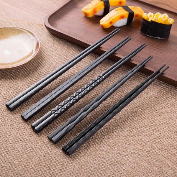 1 par pinnar Alloy halkfria Sushi Sticks Set Present N1
