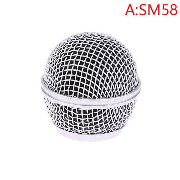 Mikrofonersättningshuvud Stål SM58 Mesh Handhållen mikrofon A