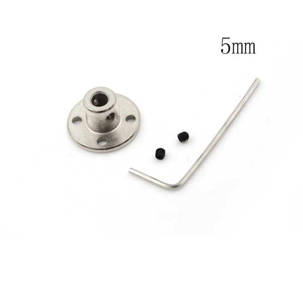 3/4/5/6/7/8/10 mm stel flänskoppling Motorstyraxelkoppling 5mm