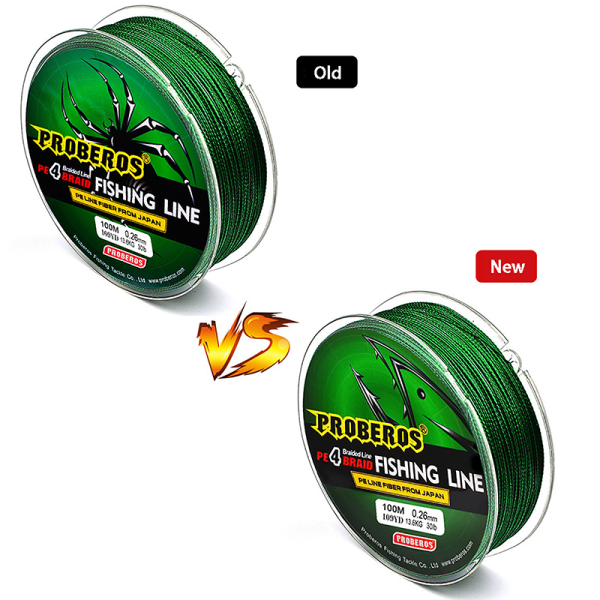 4 flätor 100m Dali Horse Fishing Line Gul/Blå/Röd/Grå/Grö yellow 1.5/20LB