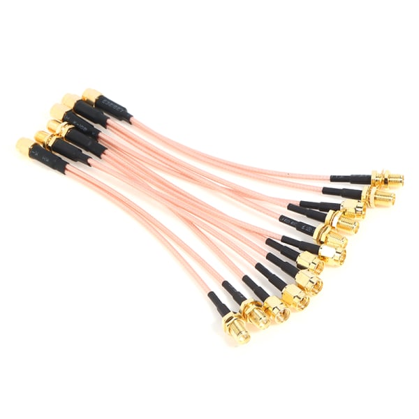 SMA till 2X SMA Hane Hona Y-typ Splitter Combiner Jumper Cable C
