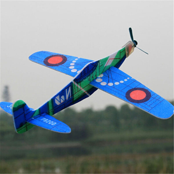 19cm Hand Kasta Flygande Glider Planes Foam Flygplan Party Bag Fi