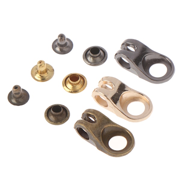 10 set Alloy Boot Spetskrokar Spetsbeslag med nitar Camp Hi