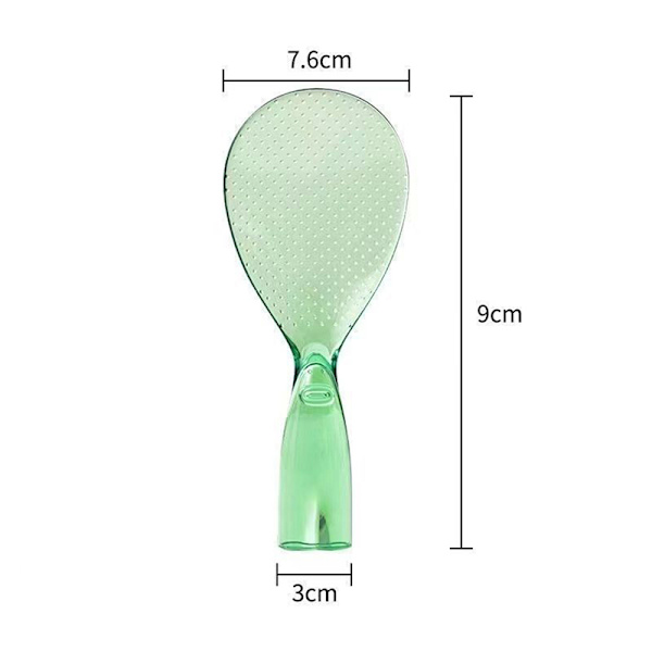 Stående rissked Non Stick PP-material Rismatlagningsskop Ki Green