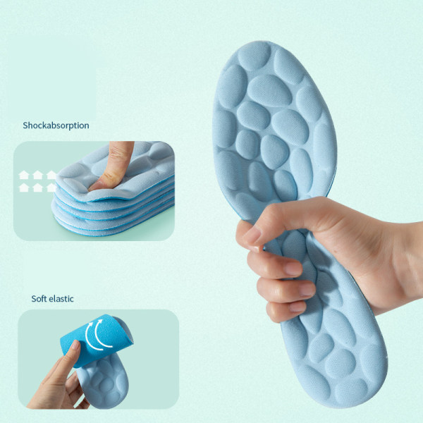 1Par Massage Memory Foam Innersulor För Sko Sula Andas Cus 39-40
