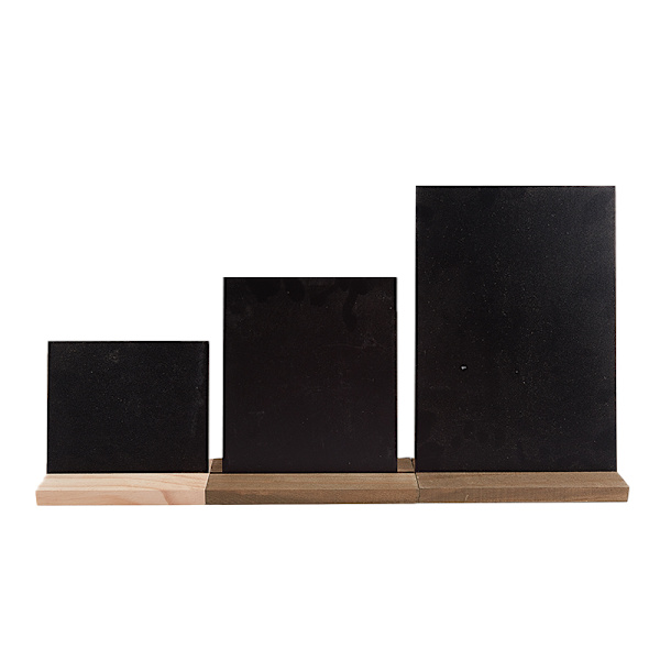 Anslagstavla Displayskylt Träbas Prislapp Svart Chalkboa 22.5*15.5CM