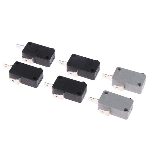 2st KW16(5)A 250VAC Mikrovågsugnsdörr Micro Normalt öppen Cl 1(grey push on)