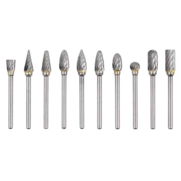 Höghastighetsborr för träbearbetning Roterande filar Mini Runda HSS 6PCS