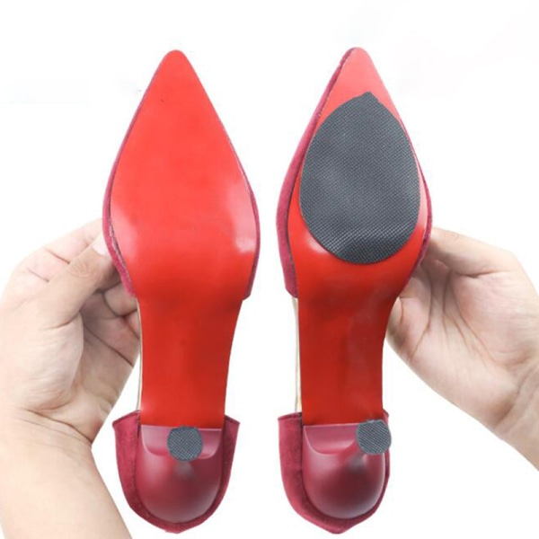 1 par Anti-Slip Sole Shoes Protector Pads Självhäftande klistermärke Black
