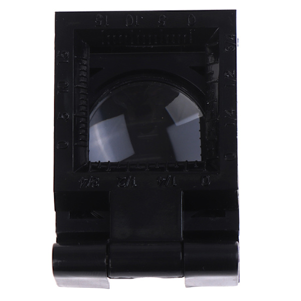 10X 28 mm hopfällbar lupp för förstoringsglas med skala för textil O Black