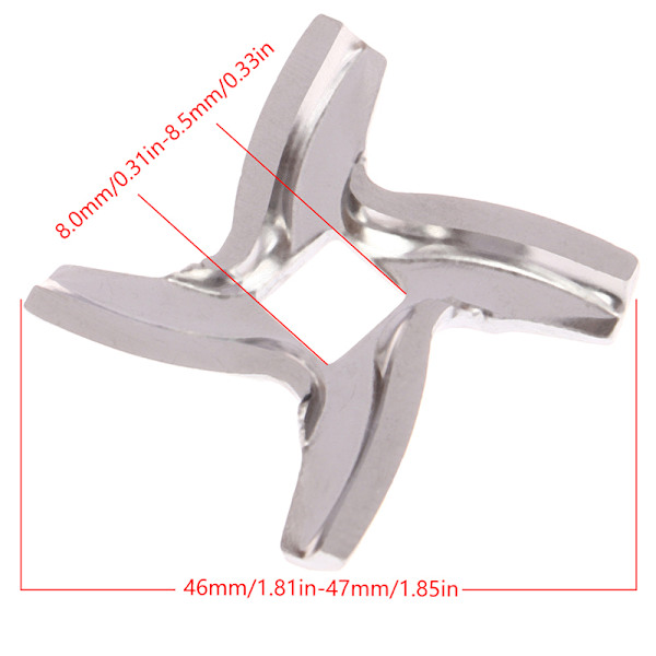 Köttkvarn delar Mincer Blade Maling Blade ter Ersättning A5