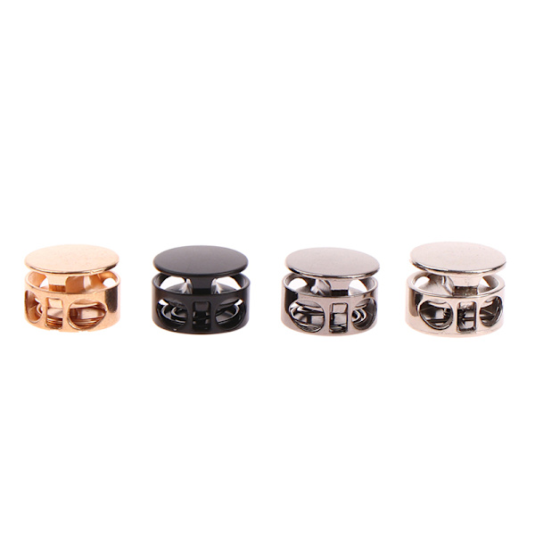 10 st Sladdlåsklämma Toggle Clip Stopper Spännen för Paracord Gold