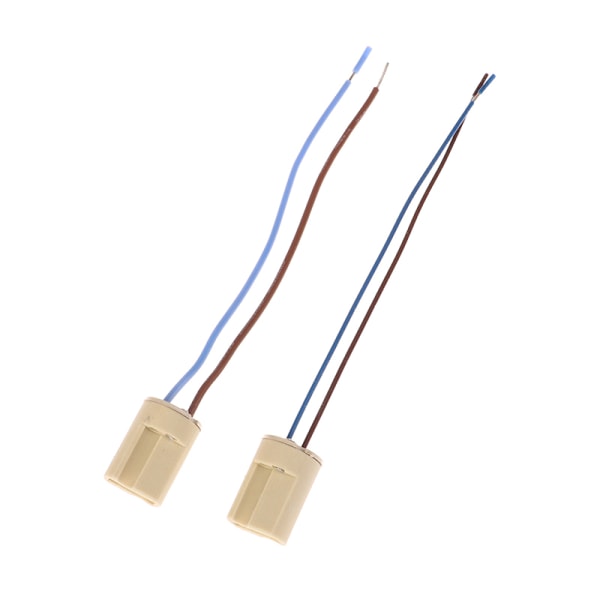 6st/lot G9 Lamp Base Keramisk Kontakt Sockel för LED Halogen 2(Silicone wire)