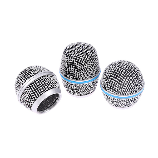 Mikrofonersättningshuvud Stål SM58 Mesh Handhållen mikrofon C