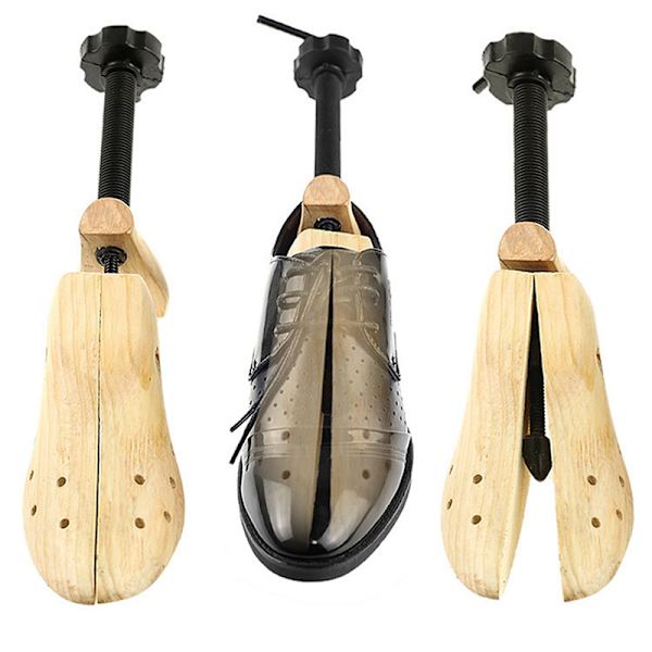 1st 2Way Wooden Shoe Tree Herr- och Damskor Expander djustab M