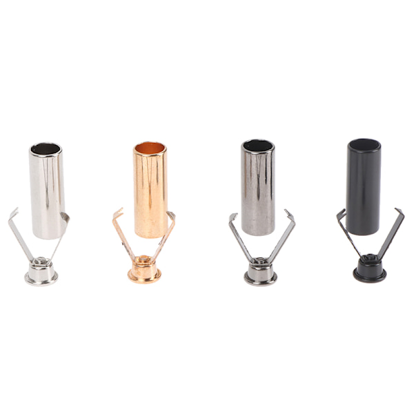 10st DIY Metal Aglets Skosnöre Kläder Cylindriska Tips Head Gold