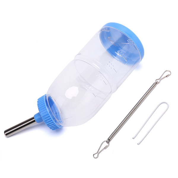 500ML Husdjur Automatisk Dricksvatten Fountain Waterer Feeder Bott Blue