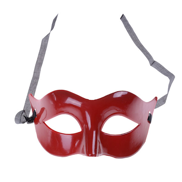 Män Masquerade Ball Mask Ventian Costume Party Eye Mask Fancy Red