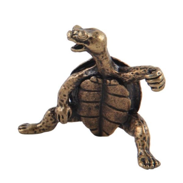 Sköldpadda Form Bärbar Rökelse Rökelse Stick Hållare Brännare Stand Bronze