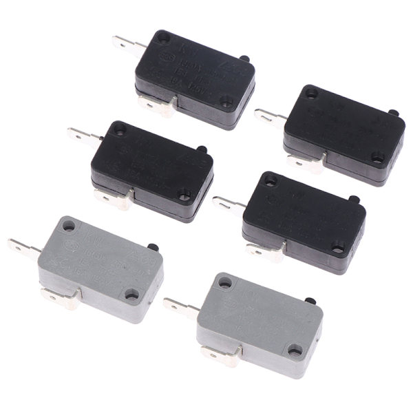 2st KW16(5)A 250VAC Mikrovågsugnsdörr Micro Normalt öppen Cl 1(grey push on)