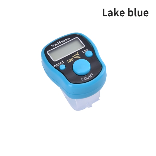 Stitch Marker Rad Hand Tally Finger Counter LCD Electric Digita Lake blue