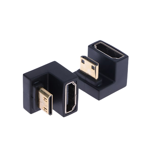 360 graders vinklad U-formad L-omvandlare Mini HD Hane till HDMI Ada A