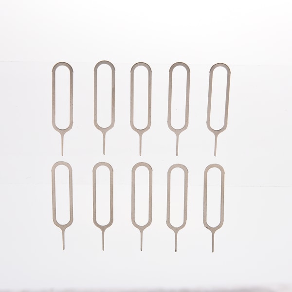 10x Sim Card Tray Remover Eject Ejector Pin Key Tool för iPhone