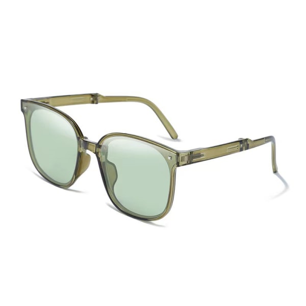 Fashion Damsolglasögon Polarized UV400 Vikbar med Box Sun C