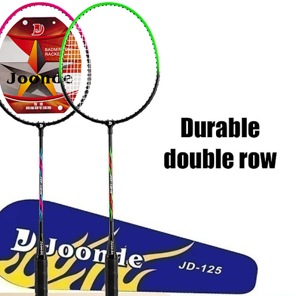 Badmintonracket set med 2 familjebarn matchträningslek för vuxna roseo Two